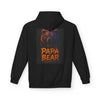 Papa Bear Fleece Hoodie - Cozy Unisex Pullover, Perfect for Dads, Gift for Father's Day, Bear Lover Apparel, Casual Streetwear