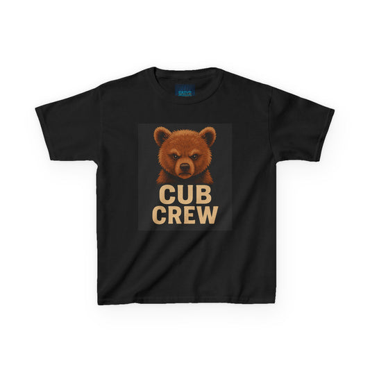 Cub Crew Kids Heavy Cotton Tee, Cute Animal T-Shirt, Toddler Fashion, Birthday Gift, Family Matching Shirts
