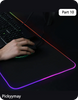 Back To The Future Car Large RGB Mouse Pad Luminous Desk Pads Gaming Mousepad LED Mouse Mat Gamer PC Keyboard Mats XXL Deskmat