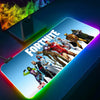 RGB Pc Gamer Keyboard Mouse Pad-for-Popular-Games-F-Fortnites-Mousepad LED Glowing Mouse Mats Rubber Gaming Computer Mausepad