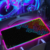 RGB Mousepad White Large Gaming Mousepads Simple Lines Luminous Mouse Pads Big LED Mouse Mat PC Gamer Desk Pad Backlit Deskmats