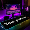 Geometry Large RGB Gamer Mousepad 40x90cm Mouse Mat Gaming Mousepads LED Keyboard Mats Luminous Desk Pads Mouse Pad For PC
