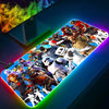 RGB Pc Gamer Keyboard Mouse Pad-for-Popular-Games-F-Fortnites-Mousepad LED Glowing Mouse Mats Rubber Gaming Computer Mausepad