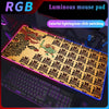 Gaming Table Rgb Z-Zelda Mouse Pad Deskmat Gamer Keyboard Accessories Pc Complete Rug Office Xxl Company Mat LED Light Mouse pad