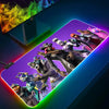 RGB Pc Gamer Keyboard Mouse Pad-for-Popular-Games-F-Fortnites-Mousepad LED Glowing Mouse Mats Rubber Gaming Computer Mausepad
