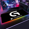 Logitech RGB Mouse Pad Gaming Accessories Mousepad Gamer PC XXL Computer Varmilo Keyboard Genshin Impact Cherry LED Desk Mat