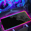 RGB Mousepad White Large Gaming Mousepads Simple Lines Luminous Mouse Pads Big LED Mouse Mat PC Gamer Desk Pad Backlit Deskmats