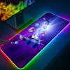 RGB Pc Gamer Keyboard Mouse Pad-for-Popular-Games-F-Fortnites-Mousepad LED Glowing Mouse Mats Rubber Gaming Computer Mausepad
