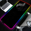 LED Mouse Pad Star Wars Spacecraft HD Large Game RGB Mousepad Computer Keyboard Office Desk Pad Laptop Desktop Accessories XXL