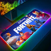 RGB Pc Gamer Keyboard Mouse Pad-for-Popular-Games-F-Fortnites-Mousepad LED Glowing Mouse Mats Rubber Gaming Computer Mausepad
