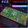 Gaming Table Rgb Z-Zelda Mouse Pad Deskmat Gamer Keyboard Accessories Pc Complete Rug Office Xxl Company Mat LED Light Mouse pad