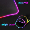 RGB Mousepad White Large Gaming Mousepads Simple Lines Luminous Mouse Pads Big LED Mouse Mat PC Gamer Desk Pad Backlit Deskmats