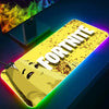RGB Pc Gamer Keyboard Mouse Pad-for-Popular-Games-F-Fortnites-Mousepad LED Glowing Mouse Mats Rubber Gaming Computer Mausepad