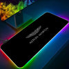 Aston Martin F1 logo Mouse Pad Xxl Laptop music Mat Gaming Rgb Mousepad Backlit Keyboard Gamer Girl Table Pads Deskpad