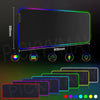 Geometry Large RGB Gamer Mousepad 40x90cm Mouse Mat Gaming Mousepads LED Keyboard Mats Luminous Desk Pads Mouse Pad For PC