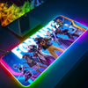 RGB Pc Gamer Keyboard Mouse Pad-for-Popular-Games-F-Fortnites-Mousepad LED Glowing Mouse Mats Rubber Gaming Computer Mausepad