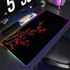 Japanese Cherry Blossom Large RGB Mouse Pad HD Gaming Mousepads XXL Keyboard Mice Pads Non-Slip Rubber Office PC Laptop Carpet