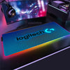 Logitech RGB Mouse Pad Gaming Accessories Mousepad Gamer PC XXL Computer Varmilo Keyboard Genshin Impact Cherry LED Desk Mat