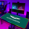 Aston Martin F1 logo Mouse Pad Xxl Laptop music Mat Gaming Rgb Mousepad Backlit Keyboard Gamer Girl Table Pads Deskpad