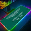 Aston Martin F1 logo Mouse Pad Xxl Laptop music Mat Gaming Rgb Mousepad Backlit Keyboard Gamer Girl Table Pads Deskpad