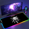 The W-Witchers LED Mousepad Large Mouse Pad Computer Gamer Keyboard Mat Gamer Xxl Deskmat