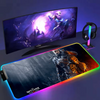 The W-Witchers LED Mousepad Large Mouse Pad Computer Gamer Keyboard Mat Gamer Xxl Deskmat