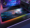 Space Large RGB Mouse Pad Gaming Mousepad LED Mouse Mat Gamer Mousemats Table Pads PC Desk Mat RGB Keyboard Mat XXL 90x40cm