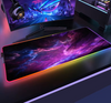 Space Large RGB Mouse Pad Gaming Mousepad LED Mouse Mat Gamer Mousemats Table Pads PC Desk Mat RGB Keyboard Mat XXL 90x40cm