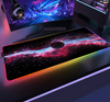 Space Large RGB Mouse Pad Gaming Mousepad LED Mouse Mat Gamer Mousemats Table Pads PC Desk Mat RGB Keyboard Mat XXL 90x40cm
