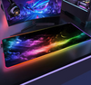 Space Large RGB Mouse Pad Gaming Mousepad LED Mouse Mat Gamer Mousemats Table Pads PC Desk Mat RGB Keyboard Mat XXL 90x40cm