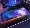 Space Large RGB Mouse Pad Gaming Mousepad LED Mouse Mat Gamer Mousemats Table Pads PC Desk Mat RGB Keyboard Mat XXL 90x40cm