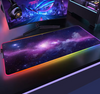 Space Large RGB Mouse Pad Gaming Mousepad LED Mouse Mat Gamer Mousemats Table Pads PC Desk Mat RGB Keyboard Mat XXL 90x40cm