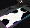 Black And White Line 90x40cm RGB Gaming Mouse Pad Large Gamer Big Mouse Mat Computer Gaming Keyboard Desk LED Backlit Mousepad