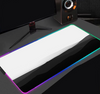 Black And White Line 90x40cm RGB Gaming Mouse Pad Large Gamer Big Mouse Mat Computer Gaming Keyboard Desk LED Backlit Mousepad