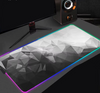 Black And White Line 90x40cm RGB Gaming Mouse Pad Large Gamer Big Mouse Mat Computer Gaming Keyboard Desk LED Backlit Mousepad