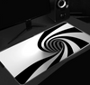 Black And White Line 90x40cm RGB Gaming Mouse Pad Large Gamer Big Mouse Mat Computer Gaming Keyboard Desk LED Backlit Mousepad