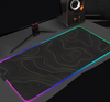 Black And White Line 90x40cm RGB Gaming Mouse Pad Large Gamer Big Mouse Mat Computer Gaming Keyboard Desk LED Backlit Mousepad