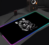 Black And White Line 90x40cm RGB Gaming Mouse Pad Large Gamer Big Mouse Mat Computer Gaming Keyboard Desk LED Backlit Mousepad
