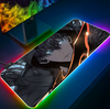 Anime Solo Leveling RGB Pc Gamer Keyboard Mouse Pad Mousepad LED Glowing Mouse Mats Rubber Gaming Computer Mausepad
