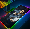 Anime Solo Leveling RGB Pc Gamer Keyboard Mouse Pad Mousepad LED Glowing Mouse Mats Rubber Gaming Computer Mausepad