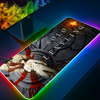 Anime Solo Leveling RGB Pc Gamer Keyboard Mouse Pad Mousepad LED Glowing Mouse Mats Rubber Gaming Computer Mausepad