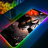 Anime Solo Leveling RGB Pc Gamer Keyboard Mouse Pad Mousepad LED Glowing Mouse Mats Rubber Gaming Computer Mausepad