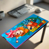 Dragons Balls Z Goku RGB Mousepad Computer Gam Xxl Keyboard  LED Glowing Mousepad Rug