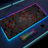 Geometry Large RGB Gamer Mousepad 40x90cm Mouse Mat Gaming Mousepads LED Keyboard Mats Luminous Desk Pads Mouse Pad For PC