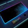Geometry Large RGB Gamer Mousepad 40x90cm Mouse Mat Gaming Mousepads LED Keyboard Mats Luminous Desk Pads Mouse Pad For PC