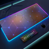 Geometry Large RGB Gamer Mousepad 40x90cm Mouse Mat Gaming Mousepads LED Keyboard Mats Luminous Desk Pads Mouse Pad For PC