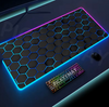 Geometry Large RGB Gamer Mousepad 40x90cm Mouse Mat Gaming Mousepads LED Keyboard Mats Luminous Desk Pads Mouse Pad For PC