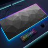 Geometry Large RGB Gamer Mousepad 40x90cm Mouse Mat Gaming Mousepads LED Keyboard Mats Luminous Desk Pads Mouse Pad For PC