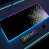 Geometry Large RGB Gamer Mousepad 40x90cm Mouse Mat Gaming Mousepads LED Keyboard Mats Luminous Desk Pads Mouse Pad For PC