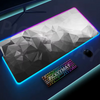 Geometry Large RGB Gamer Mousepad 40x90cm Mouse Mat Gaming Mousepads LED Keyboard Mats Luminous Desk Pads Mouse Pad For PC